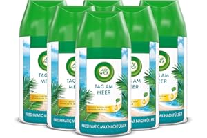 ‎AIR WICK Air Wick Freshmatic Max – Nachfüller Set – Automatisches Raumspray – Raumduft Tag am Meer – 6 x 250 ml Nachfüller