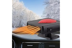 FARDAS Portable Car Heater Defroster, Auto Heater 12V 150W Heater Fan Anti-Fog Plug in Cigarette Lighter 2 in 1 Heating/Cooling Car Heater Windshield Car Demister for Car SUV Truck RV Trailer