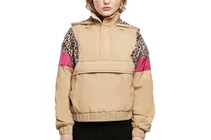 Urban Classics Mujer AOP Mixed Pull Over Jacket Chaqueta
