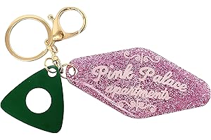 ASVP SHOP Pink Palace Apartments - Llavero de resina hecho a mano