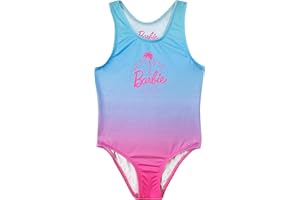 Barbie Costume da Bagno Costume da Bagno Intero per Ragazze | età 3-13 Anni | Merchandising Ufficiale