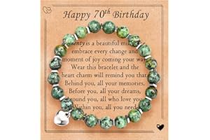 EPVID 30-80 Birthday Gifts for Women, Beaded Bracelets Presents for Her Friend Auntie Sister Daughter Wife Mum Grandma
