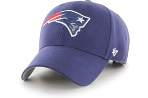 47 New England Patriots NFL MVP Unisex Baseball Cap, Adjustable, Team Badge, Light Navy