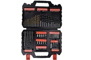 BLACK+DECKER, SET 109 PEZZI DI Punte Trapano Per Forare E Avvitare. A7200-XJ