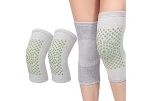 KARELLS Ciepłe ochraniacze na kolana, ocieplacze na kolana dla mężczyzn i kobiet, samonagrzewające się ochraniacze na kolana, ogrzewany bandaż na kolana, ciepły, zimny, dla kobiet i mężczyzn, szary