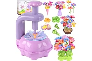 Charmofun Il Laboratorio dei Fiori, Kit Artigianale con Macchina per la Produzione di Fiori Bambini, Regalo Giocattoli Creativo per Bambina 4 5 6 7 8+ Anni