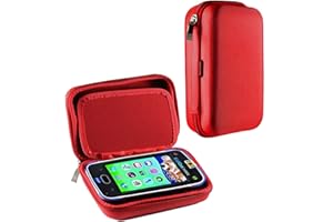 Navitech Red Premium Travel Hard Carry Case Cover Sleeve Compatible With The Vtech Kidicom Advance