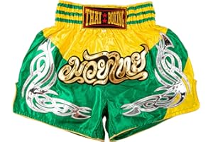 MUAY NATION Pantaloncini da Muay Thai per uomo e donna, taglio aderente, per MMA, boxe, kickboxing, arti marziali
