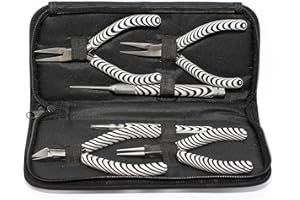 THE BEADSMITH BeadSmith XTL-7654 - Juego de Herramientas de Cebra (6 Piezas, Incluye Funda)
