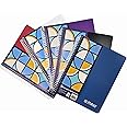 Maxi spiral polypropylene 3 subject notebook 9.5 inch x 7 120 sheets, assorted colours, 9-ppsub1