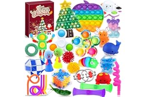 Edmirfun Fidget Toys Advent Calendar 2025, Christmas Countdown Toy Calendar Gift For Kids, Stress Relief Sensory Fidget Toys Pack, 2025 Countdown Toys Gifts For Boys Girls 6 7 8 9 10 Years Old