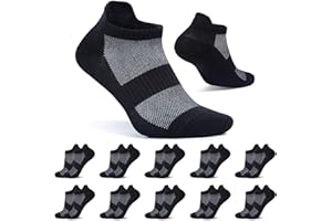 FALARY 10 Paar Sneaker Socken Herren Damen Kurze Socken Baumwolle Sportsocken Atmungsaktive Laufsocken
