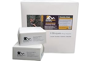 AlpineWall reach the top Magnesio 8 Bloques 670grs. Crunchy Chalk. Crossfit, Escalada, Calistenia y Halterofilia
