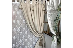 BLANC MARICLO Balnc Mariclò Tenda con Nappe e embrasse Bicolor Serie Infinity