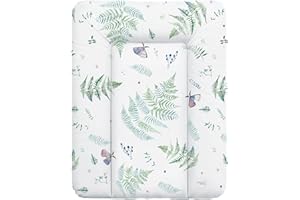 Ceba Baby® Wickelauflage 50x70 cm – Weiche Wickeltischauflage für Jungen & Mädchen – Wasserdicht & Abwaschbar – OEKO-TEX® 100 – Made in EU - Polypodie