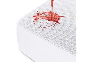 Utopia Bedding Vattentätt Madrasskydd (160 x 190 cm) i Premium 3D Air Soft Tyg, Mjukt och Andningsbart, Passar Madrasser upp