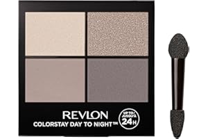 Revlon ColorStay Day To Night Eyeshadow Quad, Palette Ombretti, Durata Fino a 24 Ore, Formula Ibrida, 570 Stunning - 4,5g