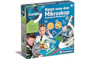 Clementoni Galileo Lab – Natur unter dem Mikroskop, Mikroskop für Kinder, Biologie-Labor für Schulkinder, Spielzeug für Kinder ab 8 Jahren von Clementoni 69804