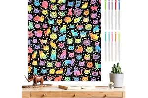 Adult Coloring Blanket with Markers | Holiday Decorations