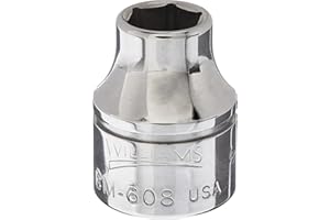 Williams BM-608 3/8 Drive Shallow Socket, 6 Point, 8mm