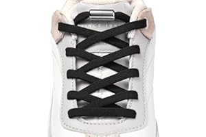 Handshop 2 Paires Lacets Elastique pour Enfants et Adultes, Lacets Sans Noeuds pour Baskets, Chaussures de Course, Chaussures de Sport