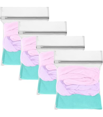 2 Sacchetti Per Biancheria A Rete Fine – 61x50 Cm, Con Coulisse, Per Capi Delicati E Viaggio, Bianco