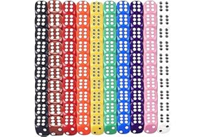 ZHOUHON 100 Stücke Sechsseitiger Würfel,Würfel Set,Farben Würfel Set,Würfelspiele Tischspiele,Stück Würfel Bunt Set,Würfelspiele Tischspiele,Dice Würfel