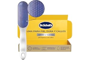 DR. SCHOLL'S Scholl Lima Manual Nano Cristal Para Pies - Exclusivo Amazon - Elimina durezas y callosidades - Lavable y reutilizable - 1 unidad