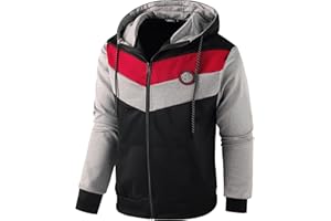 Ywenaisy Sweat Zippé Homme Pull Zippé Homme à Capuche Veste Polaire Homme Veste Sport Homme Hoodie Jacket Homme Pull Capuche Homme Veste Zippée Homme Sweatshirt Zippé Homme Sweat Capuche Homme