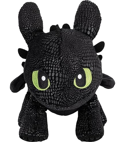 Peluche Toothless Furia Nocturna - 40cm - Brilla En La Oscuridad - Cómo Entrenar A Tu Dragón