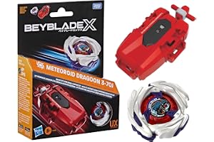 Beyblade X, vänstersnurrande trådavfyrare med Takara Tomy-snurra av attacktyp, vänstersnurrande snurrleksak, stridssnurror, tävlingsleksaker, från 8 år