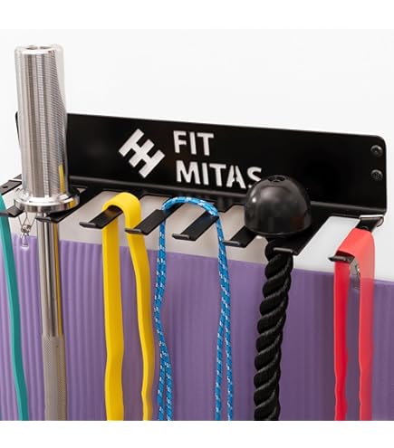 Repholder For Gym Double Circle Gym Storage Rack With 12 Hooks