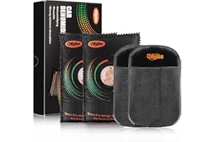 CHILYMES Absorbeur D'humidité, Lot de 2 Sachets Déshumidificateurs Voiture Réutilisables 300g Avec Indicateur d'Humidité Visuel et Coussin Anti-Dérapant Gel de Silice pour Auto, Maison, Armoire, Tiroir（2*300g)