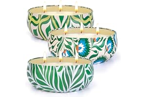 KERCAMKEL 280 Hours Citronella Candle Outdoor Large, 3 x 400 g Outdoor Candle 8% Citronella Oil Natural Soy Wax, XXL Citronella Candles Garden with 3 Wicks, Candle Set for Garden, Barbecue, Patio