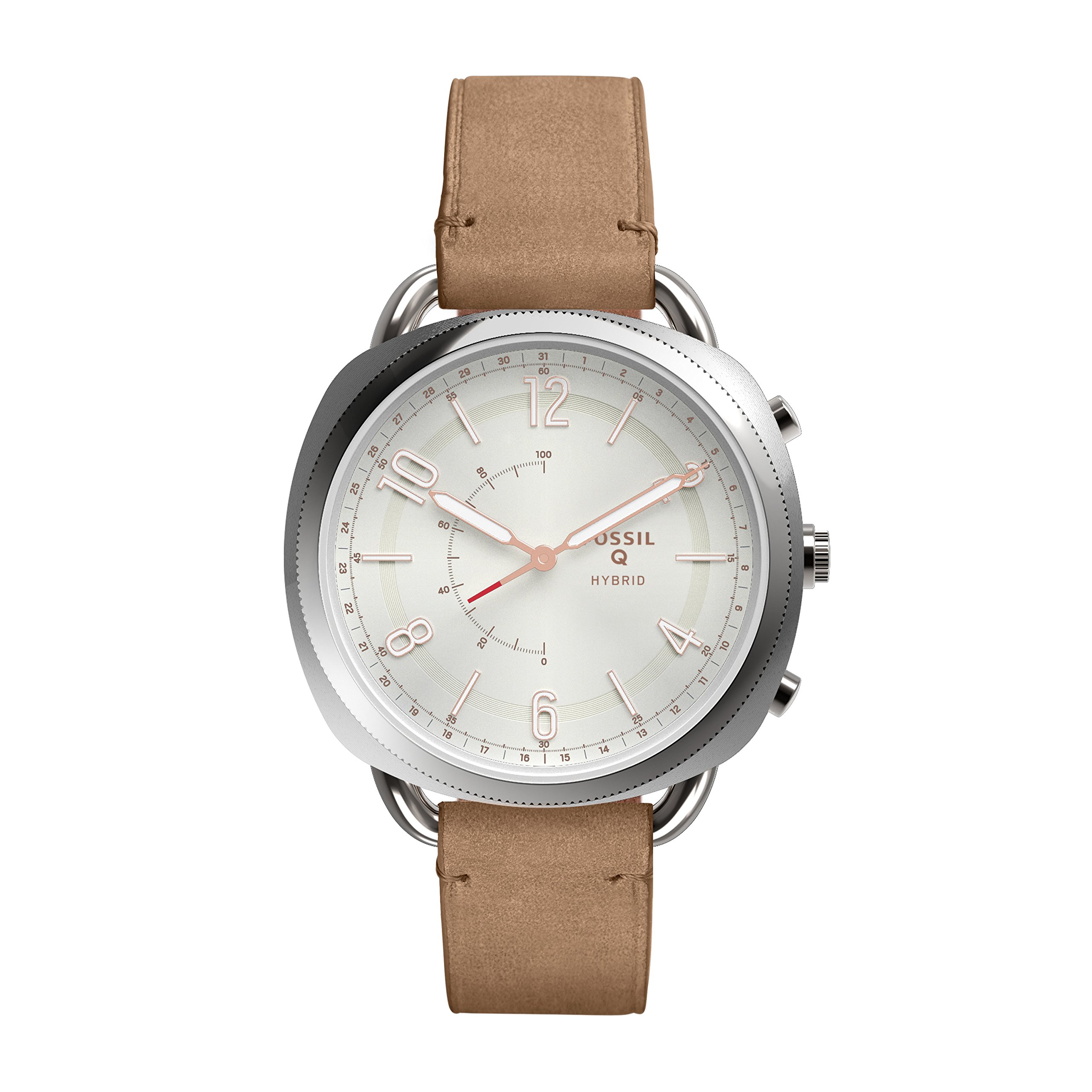 Fossil Smartwatch Analogico para Mujer de Cuarzo con Correa en Piel FTW1200  - DE RELOJES