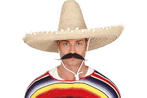 FIESTAS GUIRCA Guirca 13655 - Sombrero Mexicano Paja 60 Cms. Paja