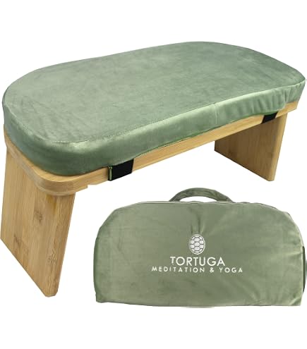 Rockible Banc De Méditation Ergonomique En Bois – Tabouret Prière Yoga à Genoux, Robuste Et Confortable Pour Posture Parfaite