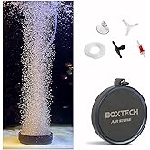 boxtech Aquarium Ausströmer Set Sandplatte Aquarium Diffusor für gelösten Sauerstoff Belüfter Stein (S- 80mm)