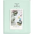 ZENKO 64 Pockets Photo Album for Fujifilm Instax Mini 12 11 9 8 40 Evo Liplay 7S Instant Camera/Mini Link Printer, Polaroid Snap Touch PIC-300 Z2300 Mint Zip Instant Camera Printer- Mint Green