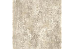 Muriva Cove Wallpaper - Modern Wallpaper for Living Room, Bedroom, Fireplace - Decorative Luxury Wall Paper with Distressed Pattern, Textured Finish & Metallic Detailing (Cream)