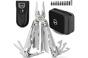 MIAOKE Multi-Tool 23 w 1 z pudełkiem upominkowym premium, śrubokręt piła otwieracz do butelek szczypce fajny nóż kempingowy dla mężczyzn, najlepszy prezent dla chłopaka, syna, taty, męża