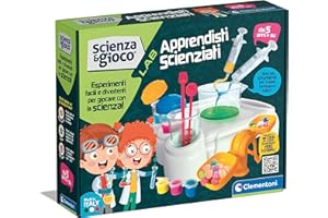 Clementoni Scienza e Gioco Lab - Apprendisti Scienziati, Laboratorio di Chimica Bambini 5+ Anni, Esperimenti e Strumenti Scientifici, con Contenuti Multimediali, Made in Italy, Lingua Italiana, 19362