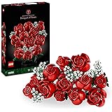 LEGO Icons Bouquet di Rose, Set di Fiori Finti da Costruire, Hobby Creativi, Decorazione per Casa, Idea Regalo di Pasqua per 