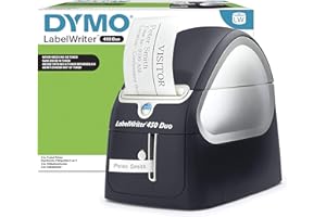 DYMO LabelWriter 450 Duo - Imprimante d'étiquettes - papier thermique - 600 x 300 ppp - jusqu'à 71 étiquettes/minute - USB