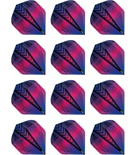 Ailerons Fléchettes RED DRAGON Hardcore XT – 4 Jeux (12 Ailerons) – Extra Épais, 100 Microns