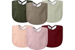 VOMARHUG Musselin Halstuch Baby,100% Baumwolle Sabber Lätzchen Baby für Säugling Neugeborenes,Weich Absorbierend