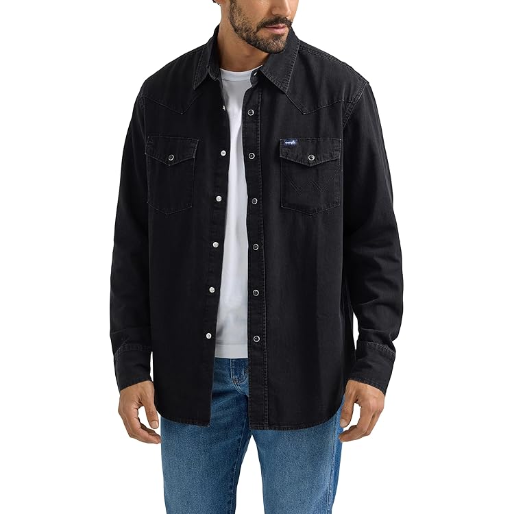 Wrangler Heren Riggs Workwear Logger Twill Werkshirt met Lange Mouwen, Bourgondy, 3XL grote maten tall