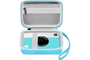 Leayjeen Digital Cameras Case Compatible for Kodak Printomatic Digital Instant Print Camera/Step Instant Printer Hard Organizer/Sony DSCW830/Sevenat (case only) Blue
