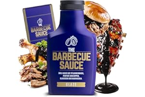‎THE BARBECUE SAUCE ORIGINAL REZEPTUR THE BARBECUE SAUCE "GLAZE" | BBQ Sauce auf Pflaumenbasis | Süßlich-zimtige Grillsauce für Grillmeister | Long Jobs Glasur & Mopsauce | Perfekt als Dip, Glasur & Marinade | GELD-ZURÜCK GARANTIE | 390g