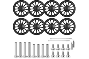 Volein- Ruedas de repuesto para equipaje de 2 pulgadas, juego de reparación de ruedas giratorias de 8 piezas, ruedas de repuesto para maletas resistentes al desgaste de 50 mm, kits de reparación de ru